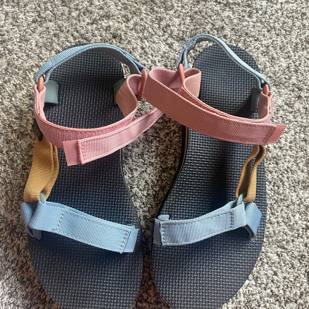 Teva Pink and Blue Adventure Sandals